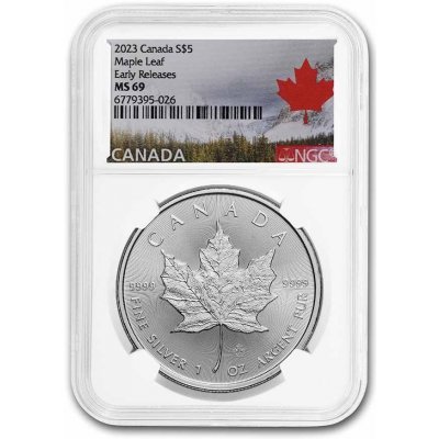 Royal Canadian Mint Stříbrná mince Maple Leaf MS-69 NGC Kanada 1 Oz – Zbozi.Blesk.cz