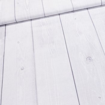 Směsové plátno A-PARAPET GREY, šedé dřevo, š.140cm (látka v metráži)