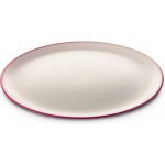 Omada Talíř SANALIVING Dinner Plate 24 x 2 cm bílá/červená – Sleviste.cz