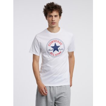 Converse go to all star patch logo standard fit t-shirt 10025459-A03 bílá