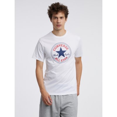 Converse go to all star patch logo standard fit t-shirt 10025459-A03 bílá