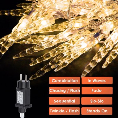 VINGO LED víla světla ledový déšť 40 LED IP44