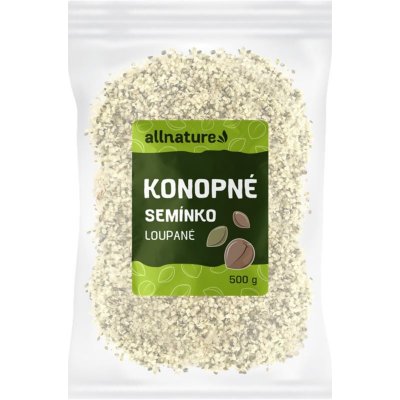 Allnature Konopné semínko loupané semínka loupaná 500 g