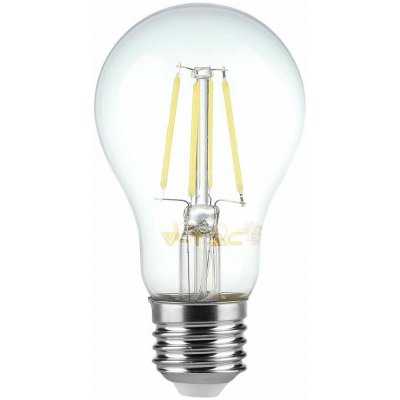 V-TAC Retro LED žárovka E27, 6W, 600lm, A60 neutrální bílá – Hledejceny.cz