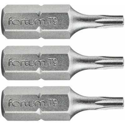 Hrot TORX, sada 3ks, T 9x25mm, S2 FORTUM – Zboží Mobilmania