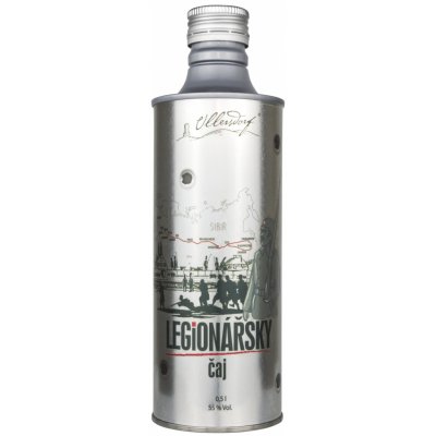 Ullersdorf LEGIONÁŘSKÝ ČAJ gin 55% 0,5 l (plech) – Zboží Dáma