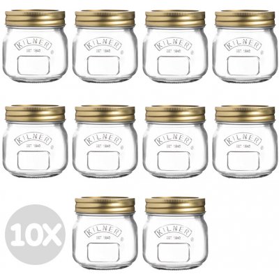 Kilner 10x zavařovací sklenice se šroubovacím víkem 250ml – Hledejceny.cz