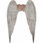 Zinková antik nástěnná dekorace andělská křídla Wings Angel 79*6*113 cm Clayre & Eef – Sleviste.cz