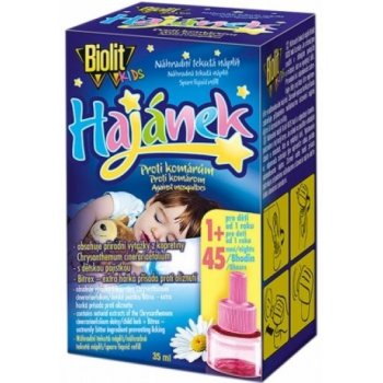 Biolit Kids elektrický odpařovač proti komárům 35 ml náhradní náplň