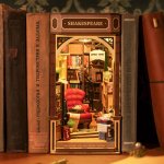 Robotime Stavebnice - zarážka na knihy Bookstore dřevěná – Zboží Dáma