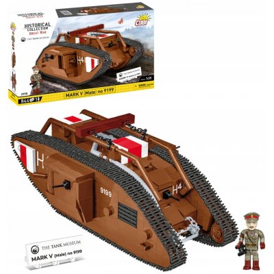 COBI 2995 Great War Britský těžký tank MARK V (Male) no.: 9199 1:35 – Zboží Dáma