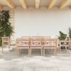 Zahradní židle a křeslo zahrada-XL Židle Batavia 8 ks bělené masivní teakové dřevo