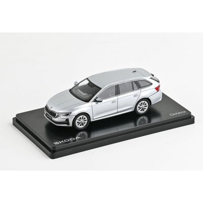Abrex Škoda Octavia IV FL 2024 Stříbrná Brilliant Metalíza 1:43 – Zboží Dáma