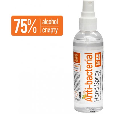 ColorWay Antibakteriální alkoholový sprej CW-3912 na ruky pomeranč100 ml