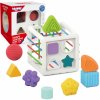 Dřevěná hračka Woopie flexibilní senzorický třídič kostek pro děti barevné tvary 11 ks