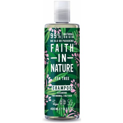 Faith in Nature přírodní Tea Tree šampon s 2% oleje 400 ml