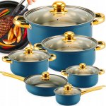 Retoo Sada hrnců nerezová ocel 12 ks – Zboží Dáma