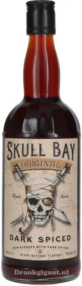 Skull Bay Dark Spiced Original 37,5% 0,7 l (holá láhev)
