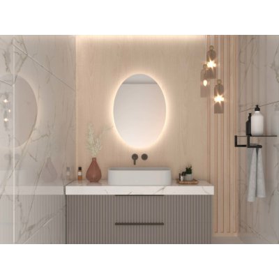 Artalo Oválné LED zrcadlo do koupelny A12 71 x 100 cm – Hledejceny.cz