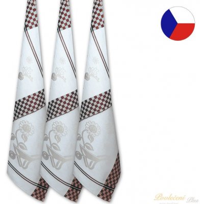 Sleep-well ZAHRADA KOSTKA 50x70cm 3ks HNĚDÁ – Zboží Dáma