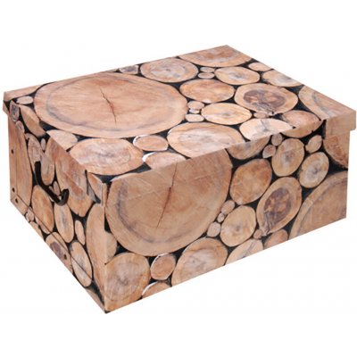 Home Elements v designu dřeva 51 x 37 x 24 cm Béžová – Zboží Mobilmania