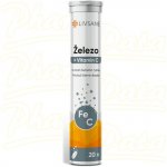 Livsane Železo + Vitamin C šumivé tablety 20 ks – Hledejceny.cz