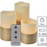 EMOS DCCV06 Vosková LED svíčka sada 3 ks – Hledejceny.cz