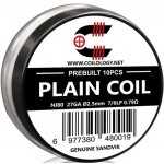 Coilology Předmotané spirálky Sandvik Plain Coil Ni80 10ks 0,79ohm – Zboží Dáma