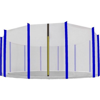 Aga ochranná síť 460 cm na 12 tyčí černá síť / modrá – Zboží Dáma
