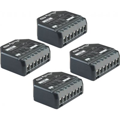 Shelly 2PM Gen4 4ks balení spínací modul s měřením spotřeby 2x 10A (WiFi, Bluetooth, Zigbee, Matter) SHELLY-2PM-GEN4-4-PACK – Zboží Živě