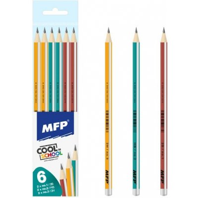 MFP paper Tužka M set 6ks č.1,2,3 mix 6200175 – Zboží Dáma