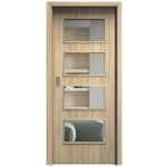 Sapeli Swing Komfort M49 posuvné dub Hikari 100 x 197 cm Čiré sklo – Hledejceny.cz