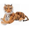Plyšák Brubaker Tiger Soft Toy Ležící zvířátko hnědé 45 cm