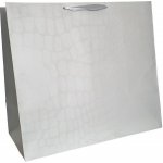 Velká dárková taška - vzor - stříbrná – Zboží Dáma