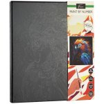 Grafix Malování podle čísel papoušek 30 x 30 cm na černé plátno – Sleviste.cz