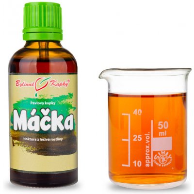 Bylinné kapky tinktura Máčka ladní nať 50 ml – Hledejceny.cz