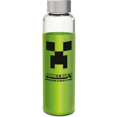 Epee Minecraft Creeper skleněná se silikonovým návlekem 585 ml