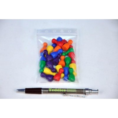 Detoa Figurky dřevo 25mm 24ks 6 barev – Sleviste.cz