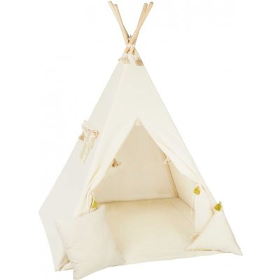 ELIS DESIGN standard Set teepee stan Krémový se střapci