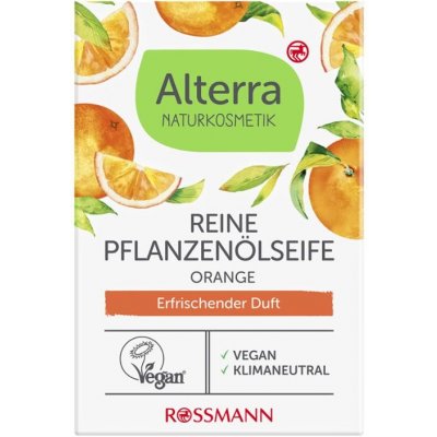 Alterra Naturkosmetik mýdlo z rostlinných olejů pomeranč 100 g – Zboží Dáma