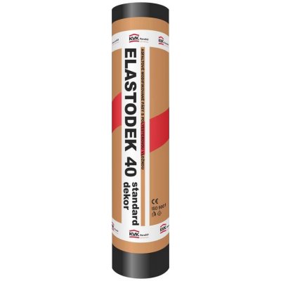 Asfaltový pás hydroizolační ELASTODEK 40 STANDARD DEKOR šedý (7,5 m2/role) – HobbyKompas.cz
