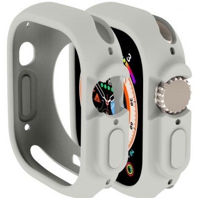 VSECHNONAMOBIL 51384 TPU HALF COVER Obal pro Apple Watch Ultra 1 / 2 / 3 49mm šedý – Zboží Živě