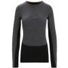 Dámské sportovní tričko Icebreaker ZoneKnit 260 LS Crewe Jet Heather/Black/Metro Heather