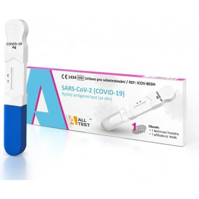 Alltest SARS-CoV-2 (COVID-19) rychlý antigenní test (ze slin) 1 ks – Hledejceny.cz
