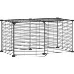 zahrada-XL 8panelová ohrádka pro zvířata s dvířky černá 35 x 35 cm ocel – Hledejceny.cz
