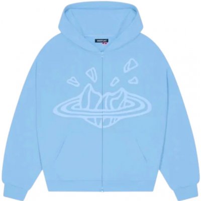 Broken Planet Market Sky Blue Zip Up Hoodie Sky Blue – Zboží Mobilmania