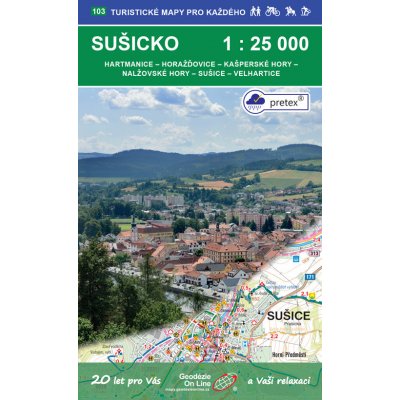 Sušicko 1:25 000 (2020, 1. vydání, GOL_103, pretex) – Zbozi.Blesk.cz