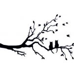 Artemiss Kočky na stromě plastová šablona 354 C 14,5x14,5cm – Sleviste.cz