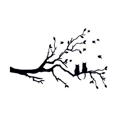 Artemiss Kočky na stromě plastová šablona 354 C 14,5x14,5cm – Sleviste.cz