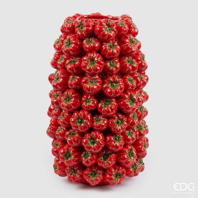 Keramická váza Chakra Pomodoro s rajčaty červená, 52x13 cm – Hledejceny.cz